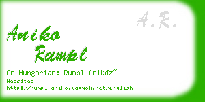 aniko rumpl business card